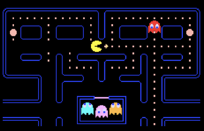 Pac-Man is stuck in a maze Pac-Man is stuck in a maze